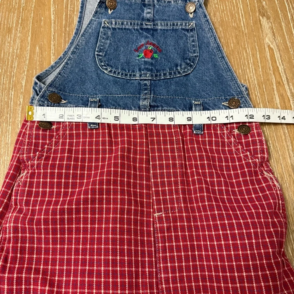 Vintage Lee Jeans Denim Jumper Dress Overalls Girls Size 6X Back To School Y2K